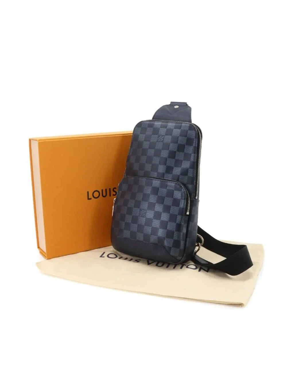 Louis Vuitton Damier Infini Avenue Sling Bag Navy
